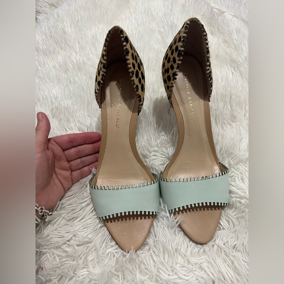 Loeffler Randall Leopard Print Pony Hair D’Orsay Heels - Size 9.5 - Picture 2 of 8